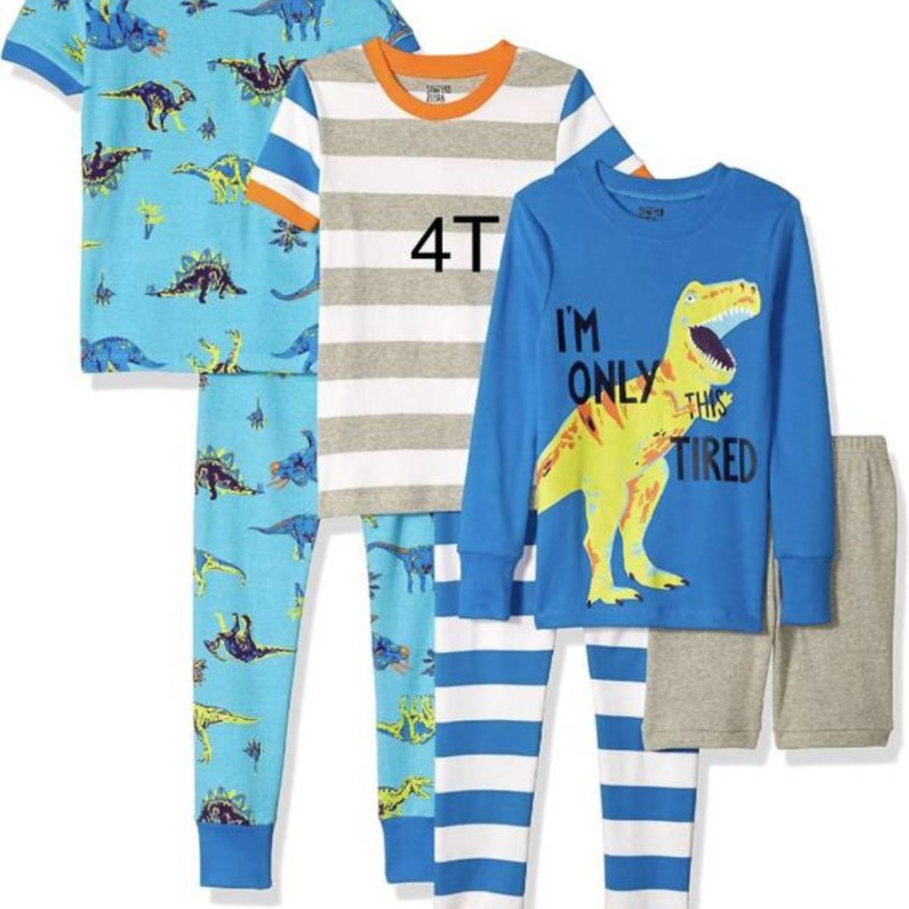 Babies, Toddlers, and Boys' Snug-fit Cotton Pajamas Sleepwear 6 pieces set